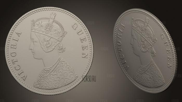 Coin stl model for CNC